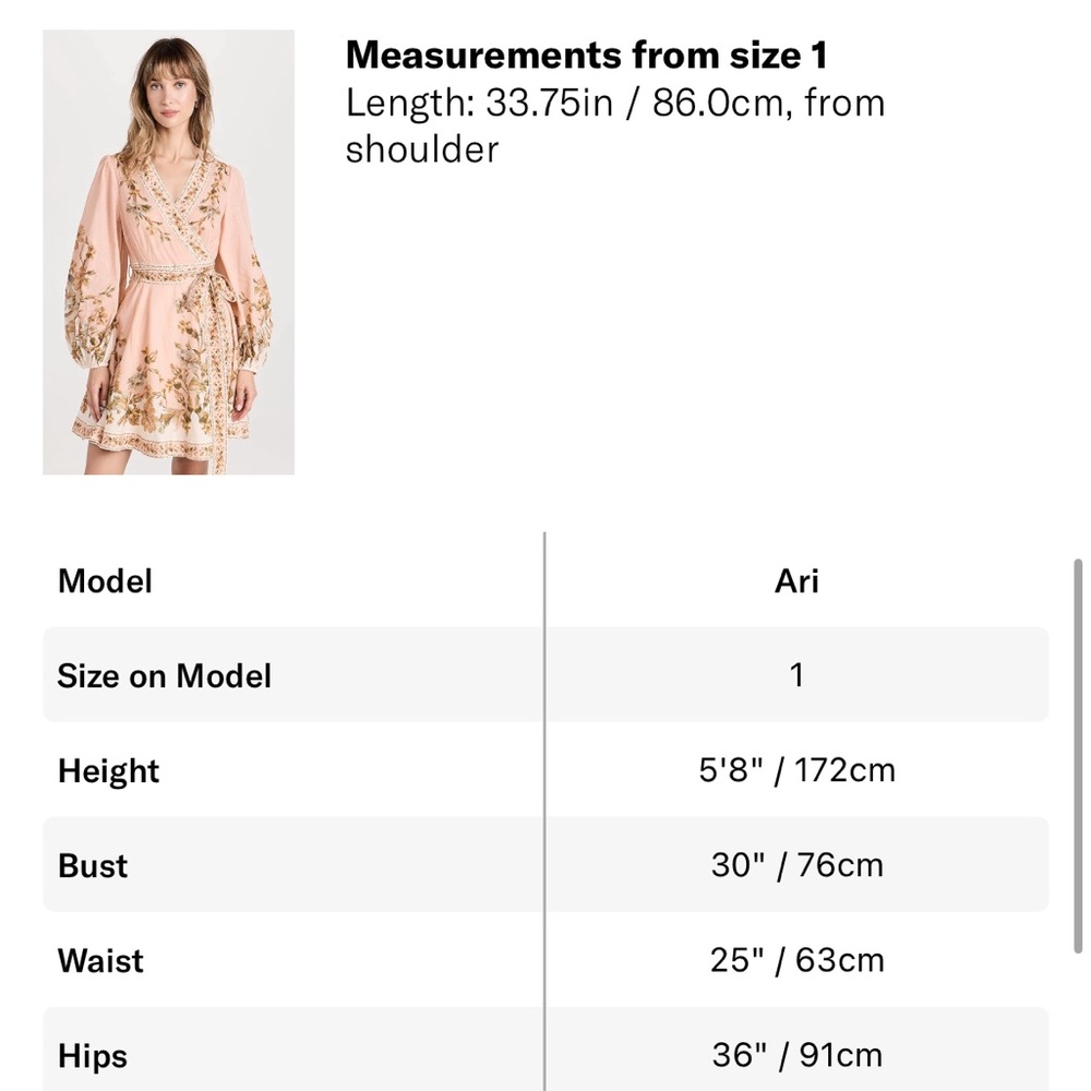 Zimmerman Chintz floral-print Wrap Dress size 1 NEW - Picture 10 of 10